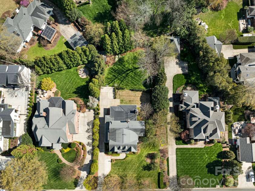 1413 Andover Road, Charlotte, NC 28211.  MLS# CAR4353850, YatesRealty ID 5317. Aerial View 