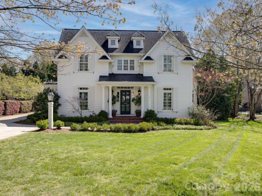 1413 Andover Road, Charlotte, NC 28211.  MLS# CAR4353850, YatesRealty ID 5317. Front Exterior 