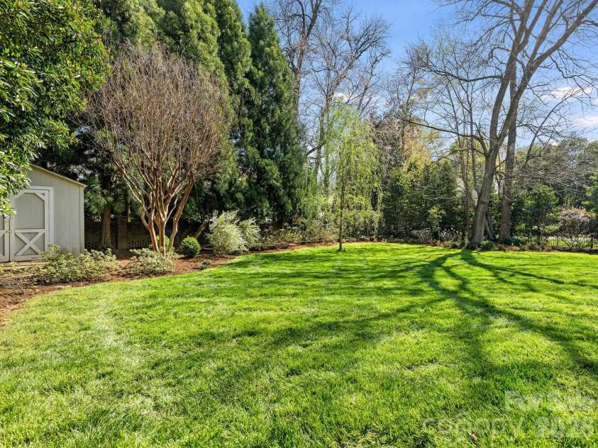1413 Andover Road, Charlotte, NC 28211.  MLS# CAR4353850, YatesRealty ID 5317. Rear Yard 