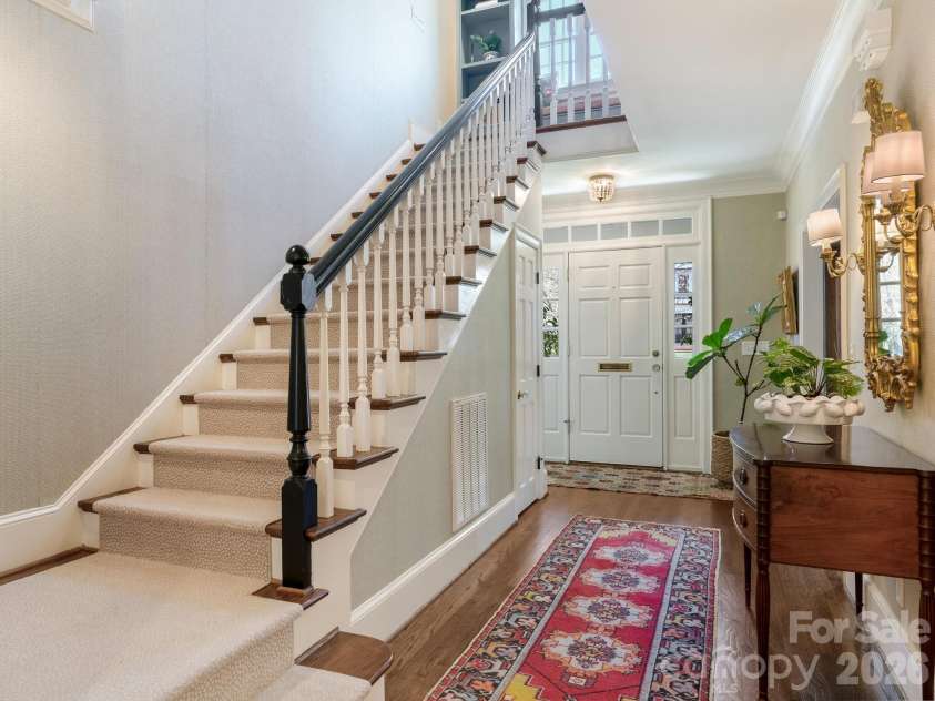 1413 Andover Road, Charlotte, NC 28211.  MLS# CAR4353850, YatesRealty ID 5317. Staircase 