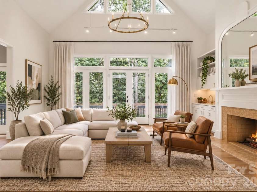 5235 Haynes Hall Place, Charlotte, NC 28270.  MLS# CAR4428075, YatesRealty ID 53175. 2 Story Great Room Virtually Staged