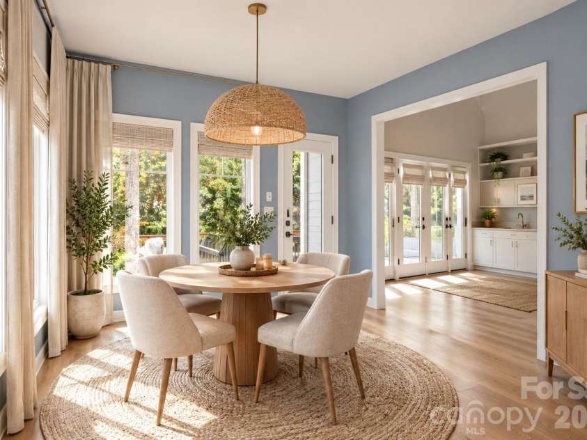 5235 Haynes Hall Place, Charlotte, NC 28270.  MLS# CAR4428075, YatesRealty ID 53175. Breakfast Area Virtually Staged