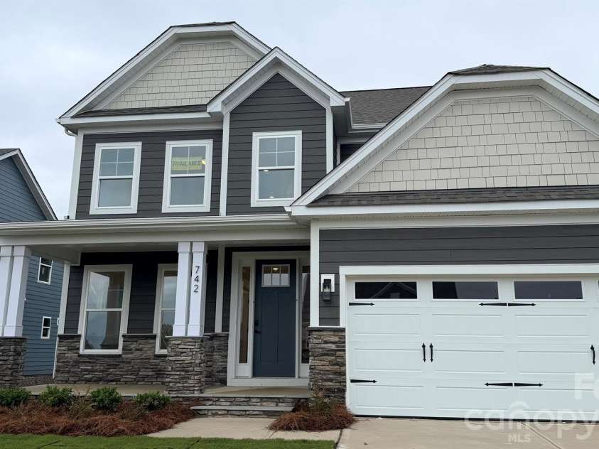 742 Clovis Street, Rock Hill, SC 29730.  MLS# CAR4415795, YatesRealty ID 53181. Homesite 127 features a Cypress F floorplan