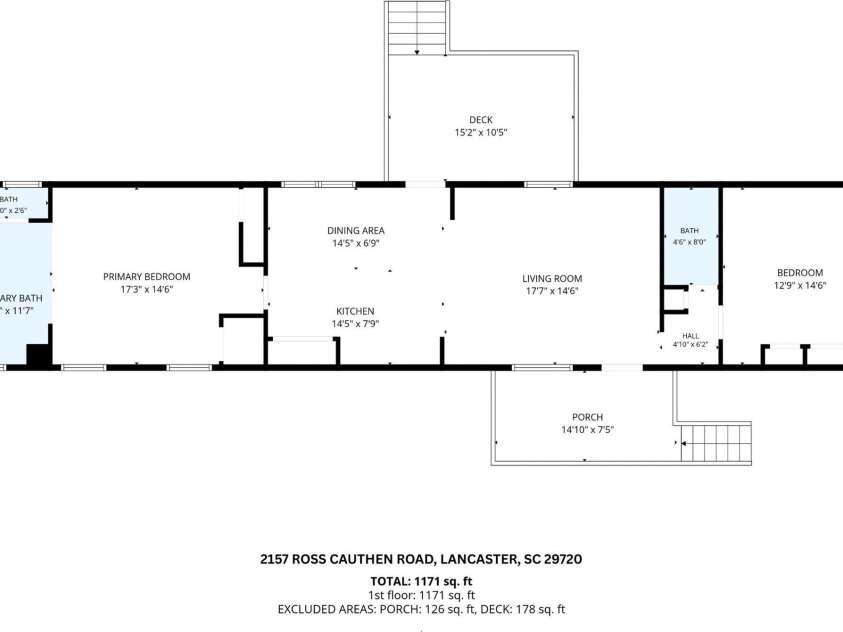 2157 Ross Cauthen Road, Lancaster, SC 29720.  MLS# CAR4428784, YatesRealty ID 53193. 
