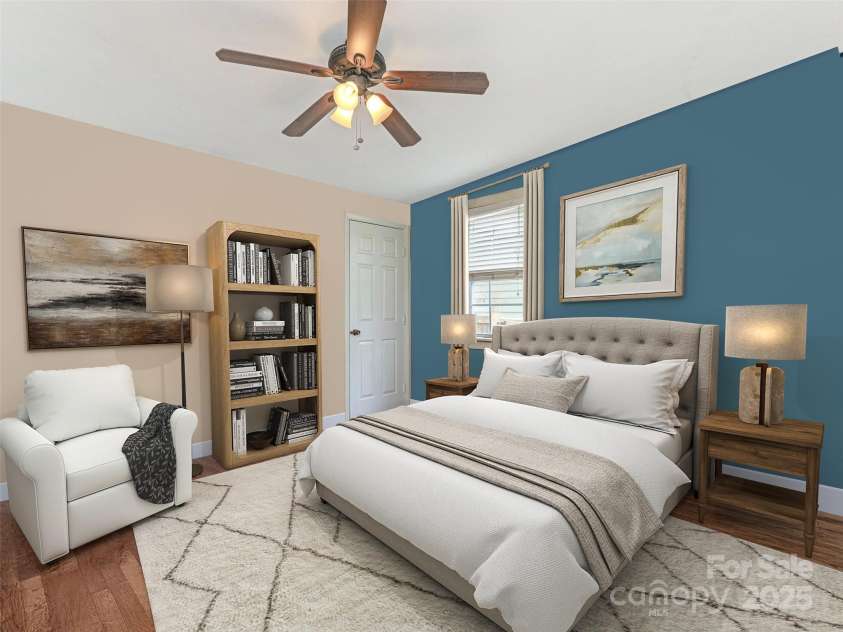 1921 Union Street, Charlotte, NC 28205.  MLS# CAR4222897, YatesRealty ID 5320. Guest Bedroom - virtually staged to show layout