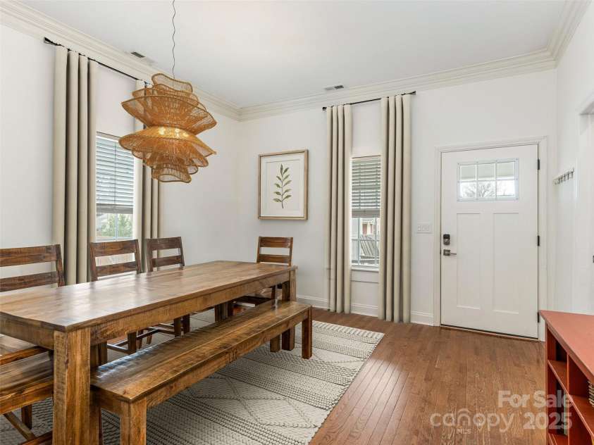 1921 Union Street, Charlotte, NC 28205.  MLS# CAR4222897, YatesRealty ID 5320. Large Dining Room - virtually staged to show layout