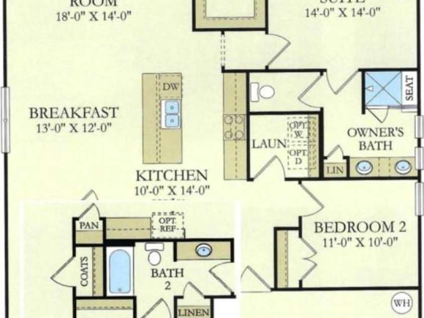 121 Olive Tea Lane, Statesville, NC 28625.  MLS# CAR4427225, YatesRealty ID 53254. Floor plan