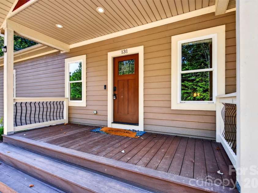 131 Ridge Road, Candler, NC 28715.  MLS# CAR4427732, YatesRealty ID 53263. Easy access through the covered porch