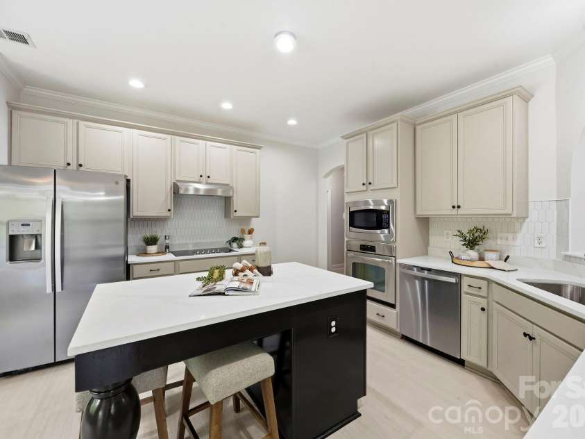 1268 Saint Johns Avenue, Stallings, NC 28104.  MLS# CAR4422083, YatesRealty ID 53269. Large Kitchen Island