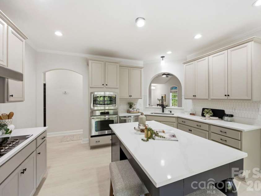 1268 Saint Johns Avenue, Stallings, NC 28104.  MLS# CAR4422083, YatesRealty ID 53269. Large Kitchen Island