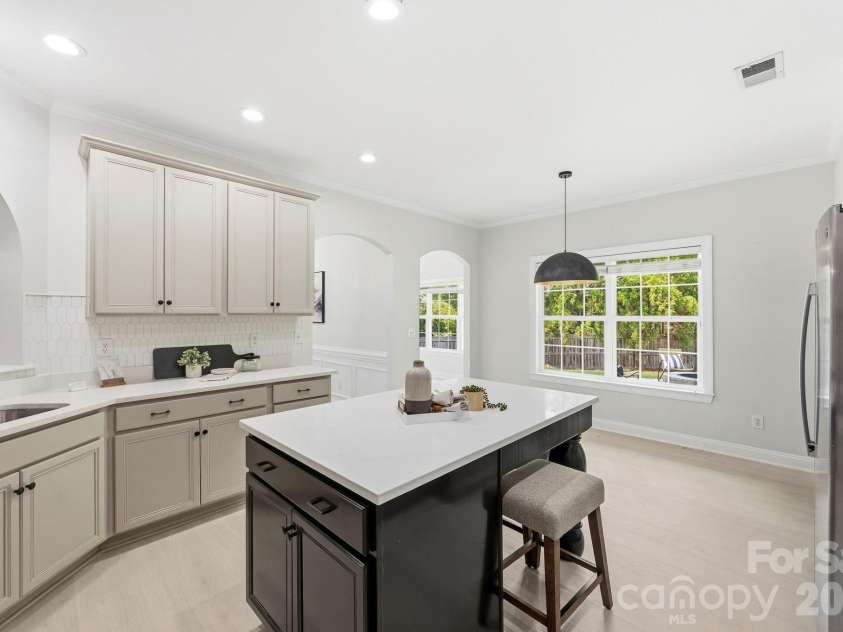 1268 Saint Johns Avenue, Stallings, NC 28104.  MLS# CAR4422083, YatesRealty ID 53269. Large Kitchen Island