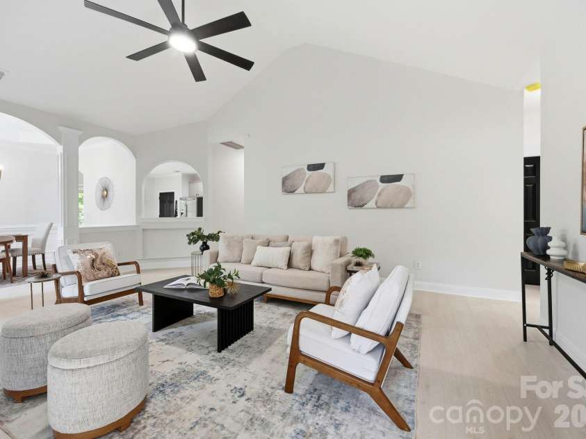 1268 Saint Johns Avenue, Stallings, NC 28104.  MLS# CAR4422083, YatesRealty ID 53269. Living Room