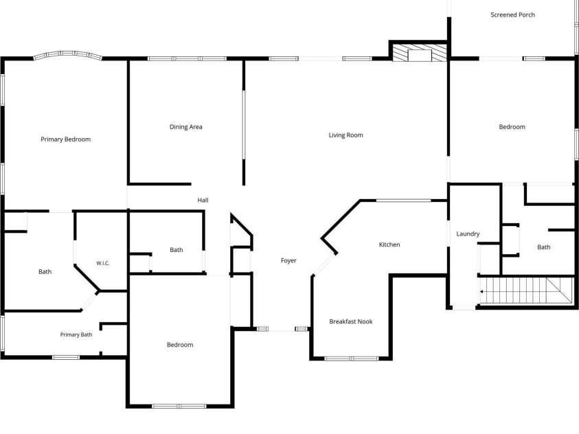 244 Mountain Valley Drive, Hendersonville, NC 28739.  MLS# CAR4425255, YatesRealty ID 53285. Main Level