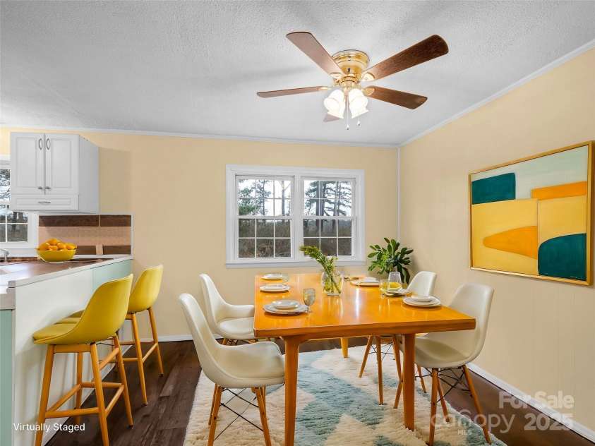 4926 Nc Highway 109 South, Mount Gilead, NC 27306.  MLS# CAR4214139, YatesRealty ID 5329. Dining room virtually staged.