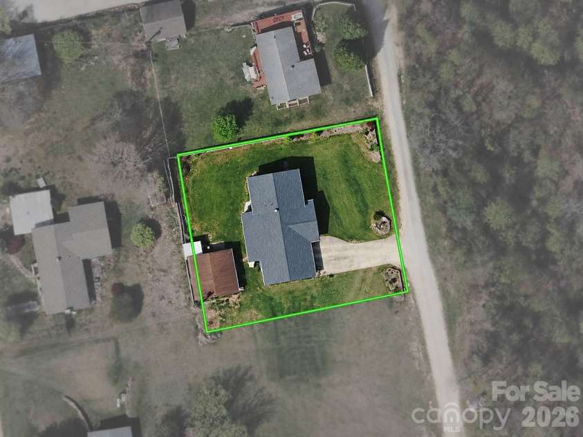 106 Mohican Trail, East Flat Rock, NC 28726.  MLS# CAR4427684, YatesRealty ID 53292. Aerial