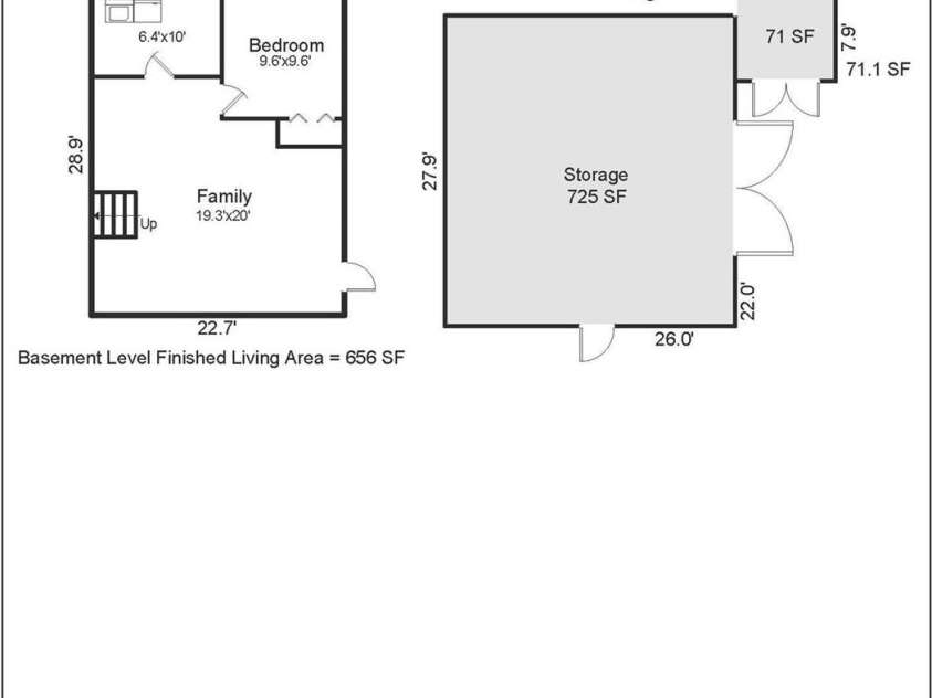 106 Mohican Trail, East Flat Rock, NC 28726.  MLS# CAR4427684, YatesRealty ID 53292. Floor Plan lower level