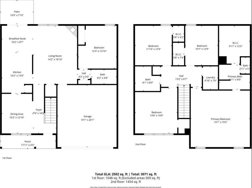 5305 Park Brook Drive, Charlotte, NC 28269.  MLS# CAR4336100, YatesRealty ID 5331. 5305 Park Brook Measurement