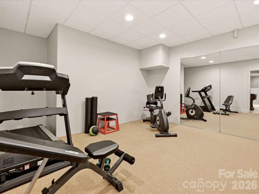 14812 Jockeys Ridge Drive, Charlotte, NC 28277.  MLS# CAR4427762, YatesRealty ID 53315. Exercise room with sauna