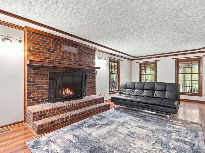 1345 Shirebourn None, Hickory, NC 28602.  MLS# CAR4428746, YatesRealty ID 53352. Logs virtually lit.