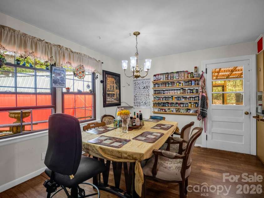 48 Roberts Cove Road, Weaverville, NC 28787.  MLS# CAR4423939, YatesRealty ID 53379. Dining Room