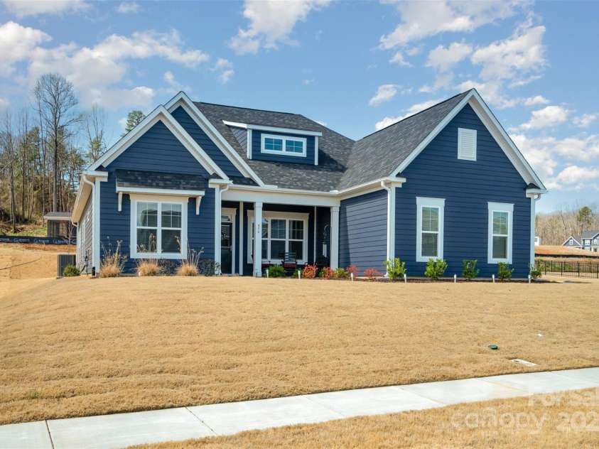 456 Lucky Drive, Concord, NC 28027.  MLS# CAR4235721, YatesRealty ID 5338. Faces east to enjoy the morning sunrise.