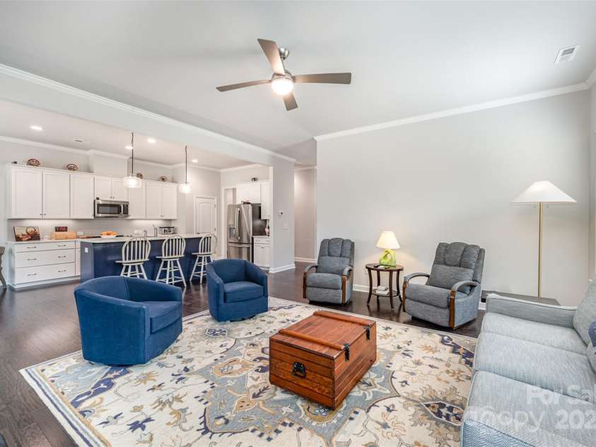 456 Lucky Drive, Concord, NC 28027.  MLS# CAR4235721, YatesRealty ID 5338. Open concept living room