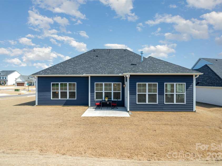 456 Lucky Drive, Concord, NC 28027.  MLS# CAR4235721, YatesRealty ID 5338. View of back of home