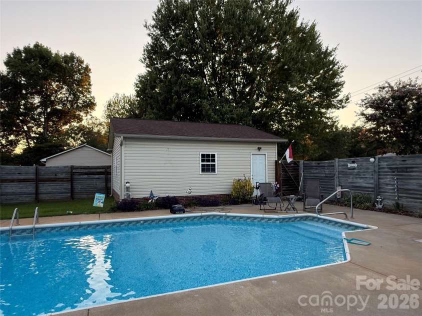110 Red Oak Lane, Salisbury, NC 28146.  MLS# CAR4429008, YatesRealty ID 53412. Pool and detached shop/garage