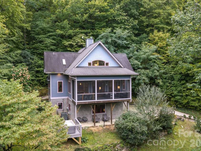 18 Wood Haven Lane, Black Mountain, NC 28711.  MLS# CAR4428632, YatesRealty ID 53432. Surrounded By Nature