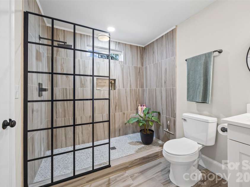 806 Cedar Street, Rock Hill, SC 29730.  MLS# CAR4425463, YatesRealty ID 53433. HUGE walk-in shower with natural light.