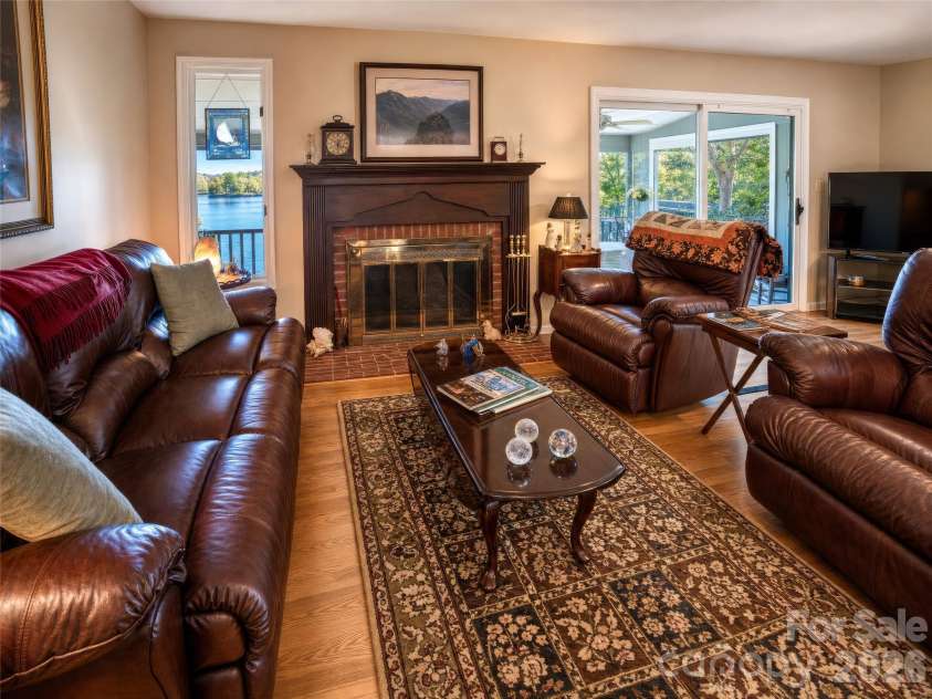 2231 Point Drive, Nebo, NC 28761.  MLS# CAR4428841, YatesRealty ID 53439. Living room