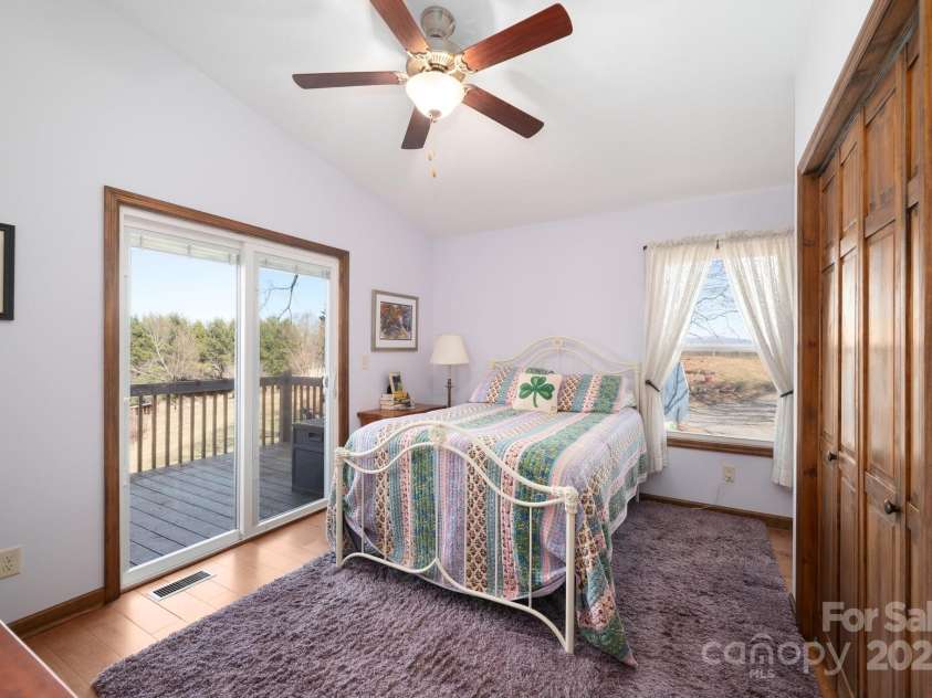 112 Dix Creek Chapel Road, Asheville, NC 28806.  MLS# CAR4226895, YatesRealty ID 5345. Primary Suite has Mountain Views and Deck Access