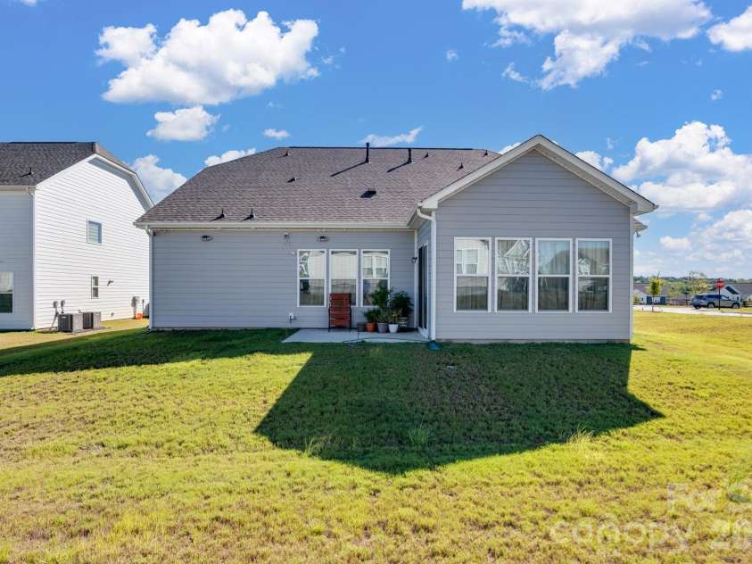 3467 Calico Branch Road, Indian Land, SC 29707.  MLS# CAR4428940, YatesRealty ID 53459. Backyard