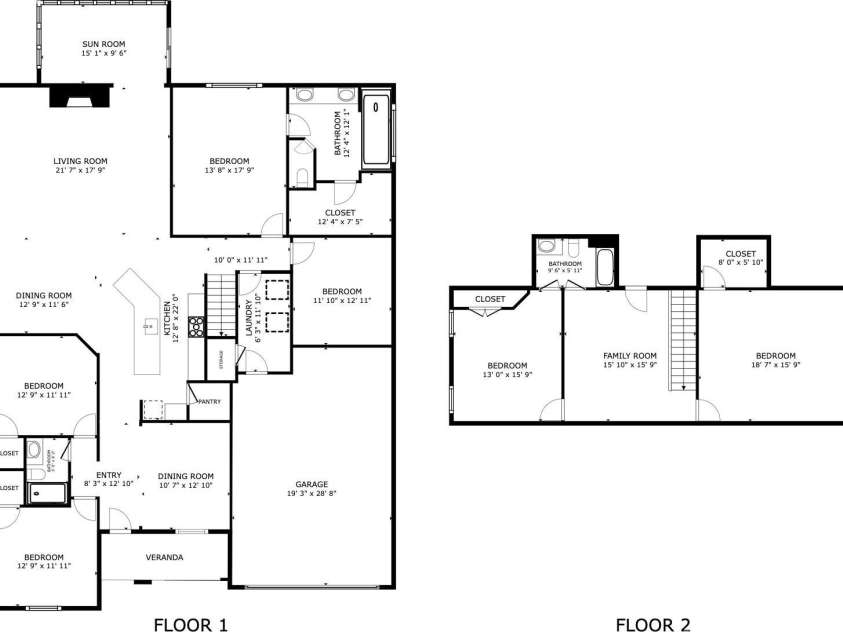 3467 Calico Branch Road, Indian Land, SC 29707.  MLS# CAR4428940, YatesRealty ID 53459. Whole Home Floor Plan