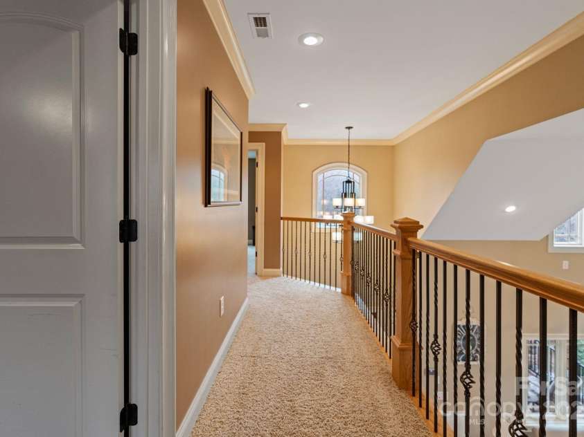 3196 Stonemill Path, Sherrills Ford, NC 28673.  MLS# CAR4235401, YatesRealty ID 5350. 2nd FLOOR LANDING OPEN TO 2 STORY LIVING ROOM