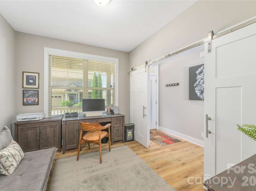 31 Burlington Lane, Fletcher, NC 28732.  MLS# CAR4428063, YatesRealty ID 53513. Custom Barn doors make the space seem larger
