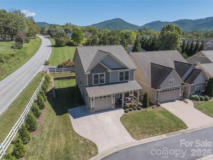 31 Burlington Lane, Fletcher, NC 28732.  MLS# CAR4428063, YatesRealty ID 53513. End unit and stand alone.  Very private.