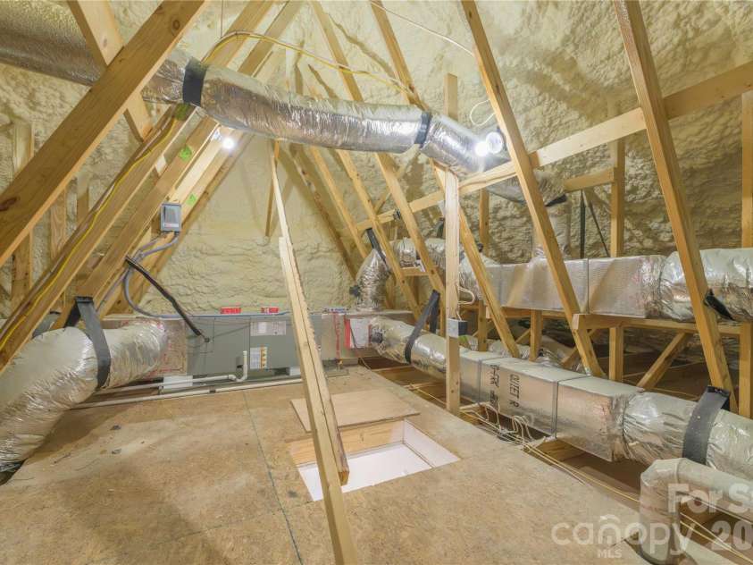 31 Burlington Lane, Fletcher, NC 28732.  MLS# CAR4428063, YatesRealty ID 53513. Like new attic storage space