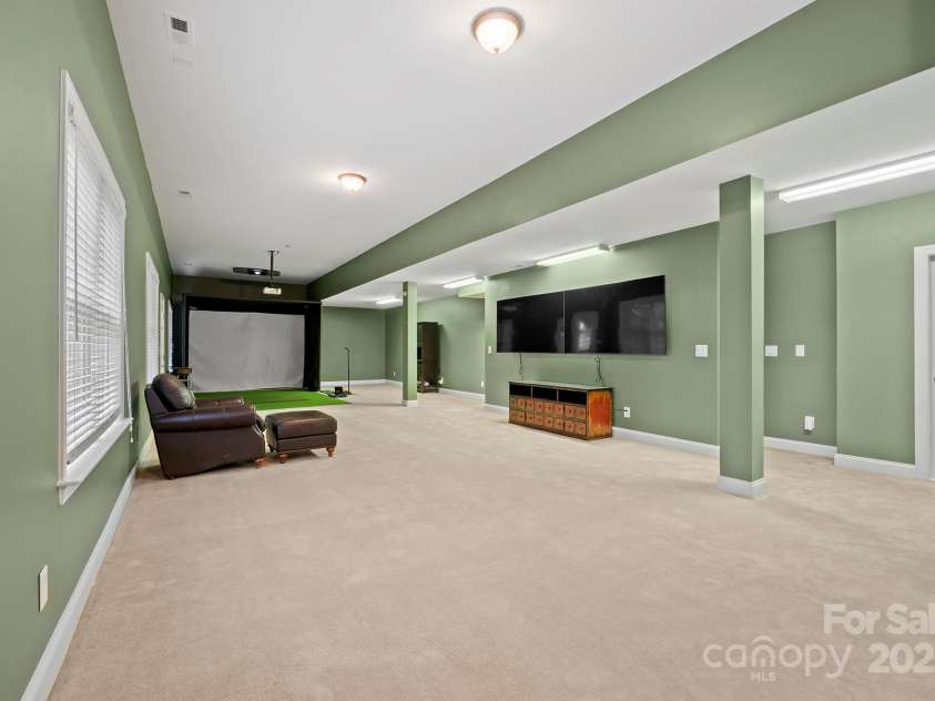722 Fairway Point Drive, Fort Mill, SC 29708.  MLS# CAR4232494, YatesRealty ID 5353. Huge High-Ceilinged Finished Basement