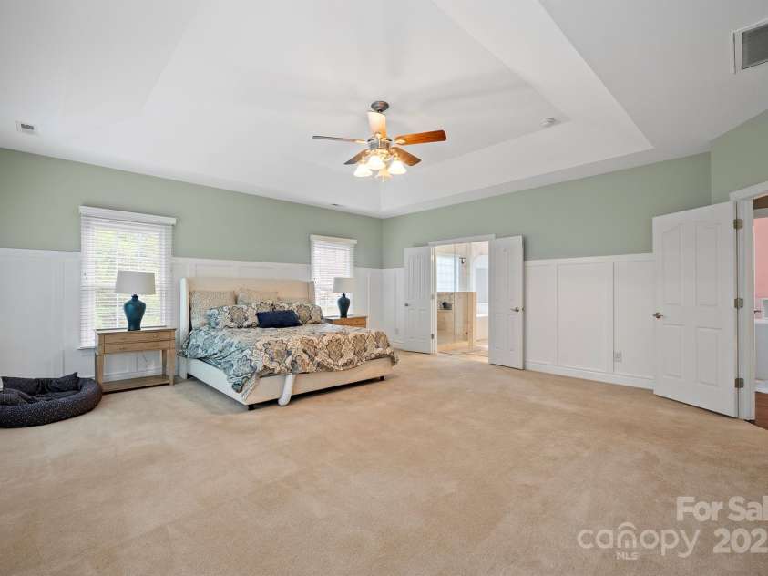 722 Fairway Point Drive, Fort Mill, SC 29708.  MLS# CAR4232494, YatesRealty ID 5353. Spacious Primary Bedroom
