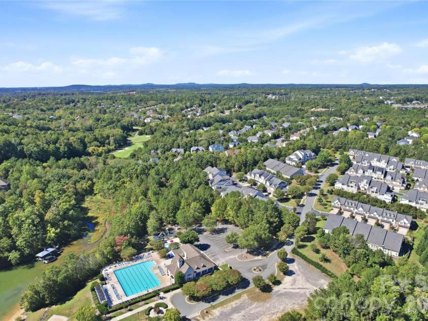 411 Halyard Lane, Tega Cay, SC 29708.  MLS# CAR4429046, YatesRealty ID 53559. Aerial View