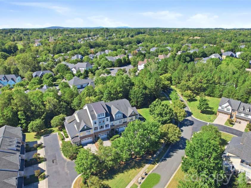 411 Halyard Lane, Tega Cay, SC 29708.  MLS# CAR4429046, YatesRealty ID 53559. Aerial View