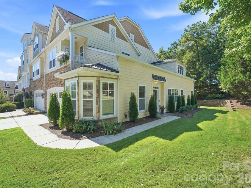 411 Halyard Lane, Tega Cay, SC 29708.  MLS# CAR4429046, YatesRealty ID 53559. Front Elevation / Garage