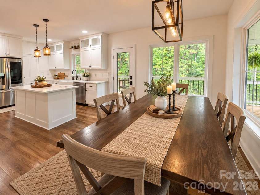651 Cemetery Road, Nebo, NC 28761.  MLS# CAR4427165, YatesRealty ID 53570. Dining area