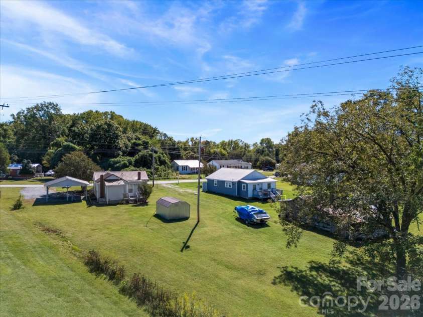 24 Forest Hill Road, Lexington, NC 27295.  MLS# CAR4427630, YatesRealty ID 53572. Aerial of back yard
