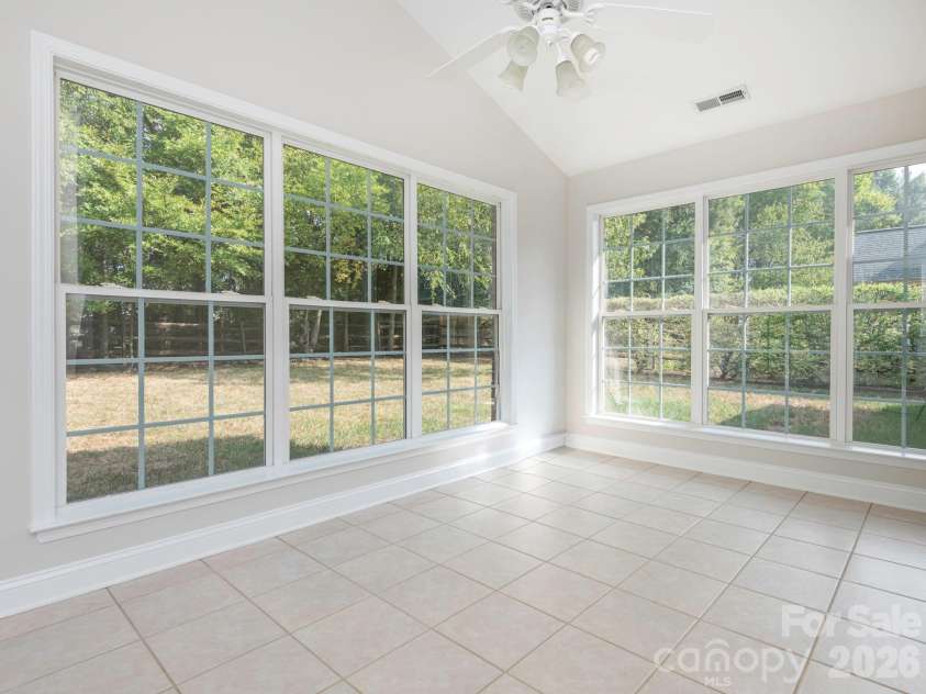 785 Treva Anne Drive, Concord, NC 28027.  MLS# CAR4427813, YatesRealty ID 53574. Sunroom