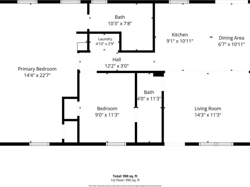 36 Medlin Lane, Flat Rock, NC 28731.  MLS# CAR4428597, YatesRealty ID 53594. Interior room measurements.