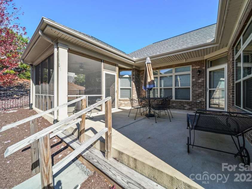 4516 Ideal Way, Harrisburg, NC 28075.  MLS# CAR4325804, YatesRealty ID 536. View of Patio and Screened Porch