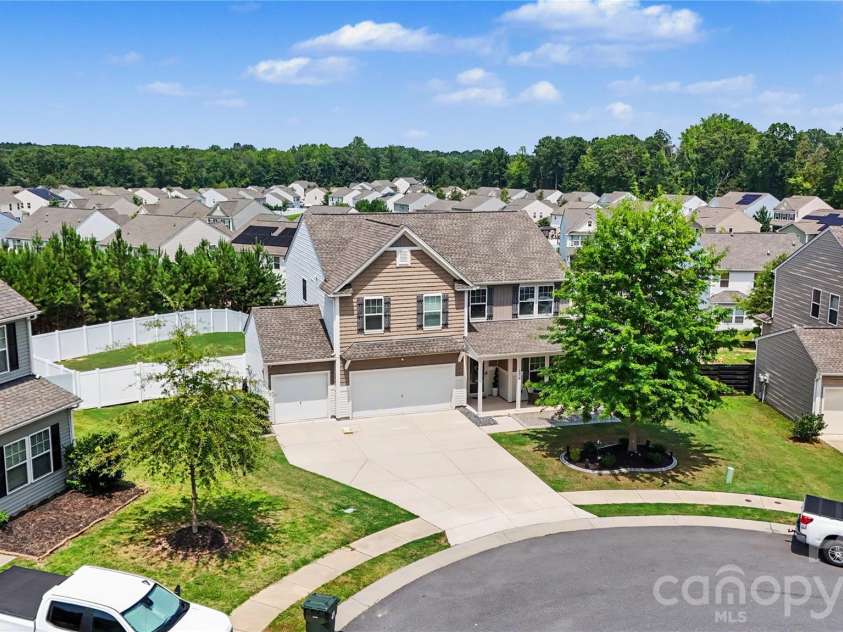 2834 Kinloch Court, Clover, SC 29710.  MLS# CAR4410504, YatesRealty ID 53625. Drone 2 - Front 2