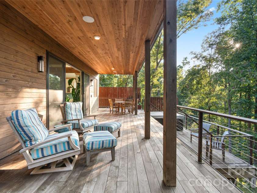 34 Bee Balm Way, Asheville, NC 28804.  MLS# CAR4420482, YatesRealty ID 53633. IPE decking with generous space.